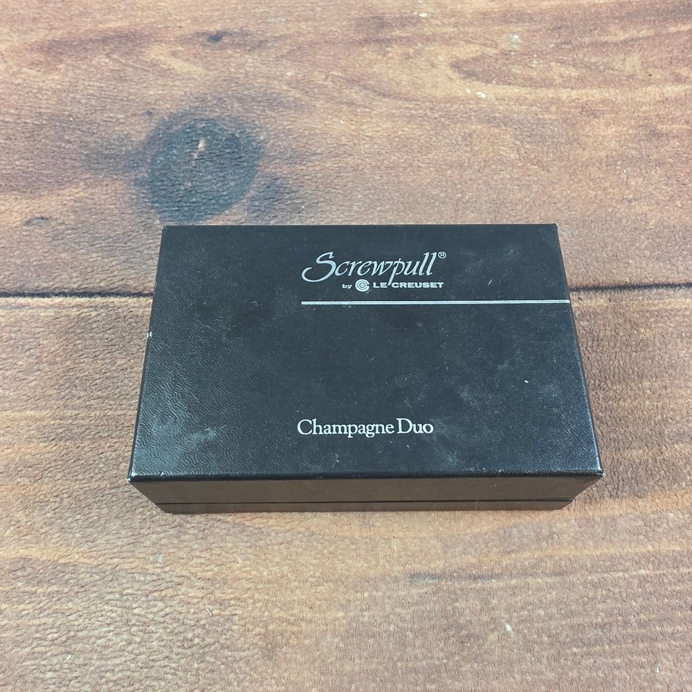 Le Creuset Screwpull Champagne Duo Set OS Silver Good Chrome Opener Stopper